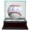 Image 1 : Nolan Ryan Signed Official Major League Baseball HOF 99 W/ Glass Case (Texas Rangers/New York Mets)-