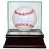 Image 1 : Cal Ripken, Jr. Signed Official Major League Baseball HOF 2007 W/Glass Case