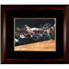 Image 1 : Dennis Rodman Signed Chicago Bulls 16X20 Photo Custom Framed Diving (Silver Sig)- JSA Hologram