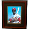 Image 1 : Lou Brock Unsigned St. Louis Cardinals 8X10 Photo Custom Framed