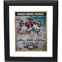Donavan Mcnabb Signed Philadelphia Eagles Aerial Assault 16X20 Photo Custom Framed 6X Pro Bowler W/ 