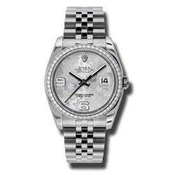 Rolex  Datejust 36 White Gold  Diamonds  Women Watch