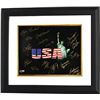 Image 1 : Sheryl Swoopes Signed Olympic Winners 16X20 Photo Custom Framed  (Black USA) W/ 15 Signatures (14 Go