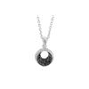 Image 1 : WG BLACK / WHITE DIAMOND PENDANT (#7782D-BLK)