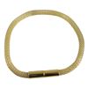 Image 1 : Sterling Silver Gold Mesh Magnet Bracelet