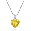 Yellow Sapphire Heart Pendant