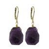 Image 1 : Amy Semi Precious Stone On Gold Tone Sterling Silver Lever Back Earrings -1.54