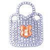 Image 1 : Lock Diamond Slider In 14K Two Tone Rose Gold | 434161