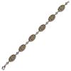 Image 2 : Sterling Silver Two Tone Oval Bracelet