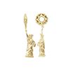 Image 1 : PLAIN WHEEL W/ DIAMOND STATUE OF LIBERTY DANGLE (#336D)