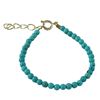 Image 1 : 3Mm Turquoise Ball Bracelet