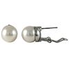 Image 1 : 12Mm White Pearl On Post Clip Earrings
