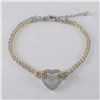 Image 2 : Two Tone Heart Bracelet