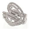 Image 1 : Antique Prong-Set Diamonds Fashion Ring In 18K White Gold | 322026