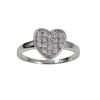 Image 1 : Sterling Silver Heart CZ Ring
