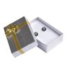 Image 1 : Silver Box With Gold Bow-Tie Large Earring Box