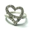 Image 1 : Sterling Silver-Heart Ring