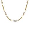 Image 1 : Gold Plated Multi Strand Fresh Water Pearls Necklace