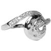 Image 1 : Sterling Silver Donut With CZ Ring Size 5