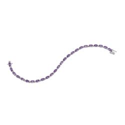 SS AMETHYST BRACELET (#4221A)