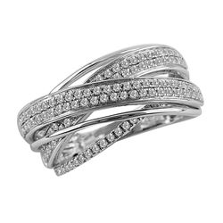 SS DIAMOND RING - Size 7 (#10414D)