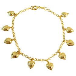 Gold Filled Heart Bracelet