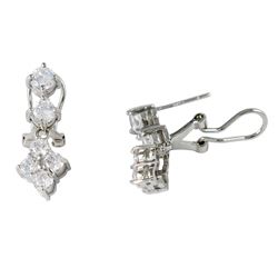 Sterling Silver CZ Earrings