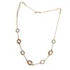 Image 1 : Gold/Champagne CZ Circle Necklace