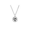 Image 1 : SS 12MM RD WHITE TOPAZ PENDANT (#7853WT)