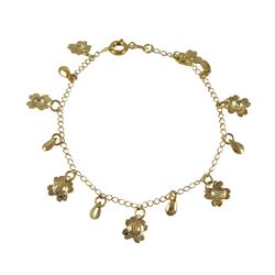 Gold Filled Flower Bracelet