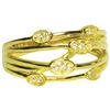 Image 1 : Sterling Silver Gold Circles Ring