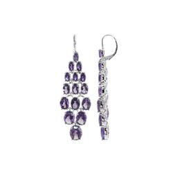 SS AMETHYST LEVERBK EARRINGS (#7198A)