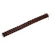 Image 1 : SM-7IN SS GARNET BRACELET - Size SM (#4280G)