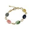 Image 1 : Brass Semi Precious Stone Bracelet
