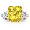 Image 1 : Yellow Sapphire And Diamond Ring