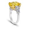 Image 2 : Yellow Sapphire And Diamond Ring