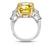 Image 3 : Yellow Sapphire And Diamond Ring
