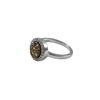 Image 2 : 8Mm Round Sterling Silver Champaign Ring
