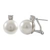 Image 1 : Clip/Post CZ-Pearl Earing