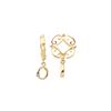 Image 1 : GOLD WHEEL / INITIAL O DANGLE (#214D)
