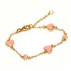 Image 1 : Enamel Heart Gold Bracelet