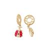 Image 1 : GOLD WHEEL W/ LADY BUG DANGLE (#177PLAIN)