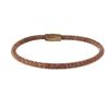 Image 1 : Rose Over Stainless Steel Mesh Magnet Bangle Bracelet- 7