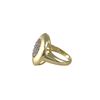 Image 2 : Matte Gold Cz Ring