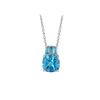 Image 1 : SS SWISS BLUE TOPAZ PENDANT (#10114SW)