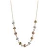 Image 1 : Gold Filled Tri Color Ball Necklace