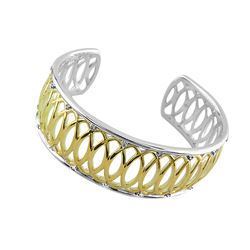 SS DIAMOND CUFF BANGLE (#7881D)