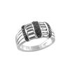 Image 1 : SS BLACK DIAMOND RING - Size 7 (#8931D-BLK)