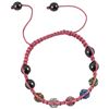 Image 1 : Multi Color 6Mm Shamballa Ball Pink Cord Bracelet  Adjustable