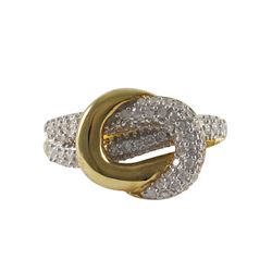 Sterling Silver-CZ T.T. Ring